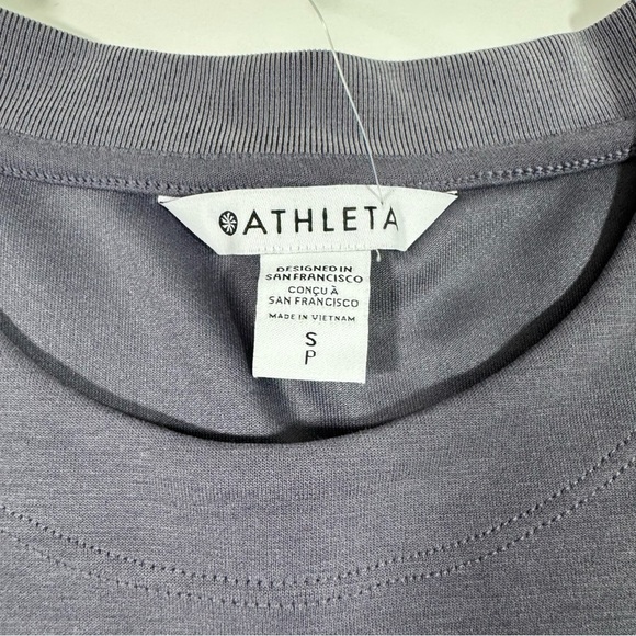 Athleta SeaSoft Shift Tank Dress Violet Dusk Size Small Pockets - Picture 6 of 8